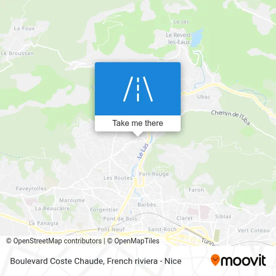 Mapa Boulevard Coste Chaude