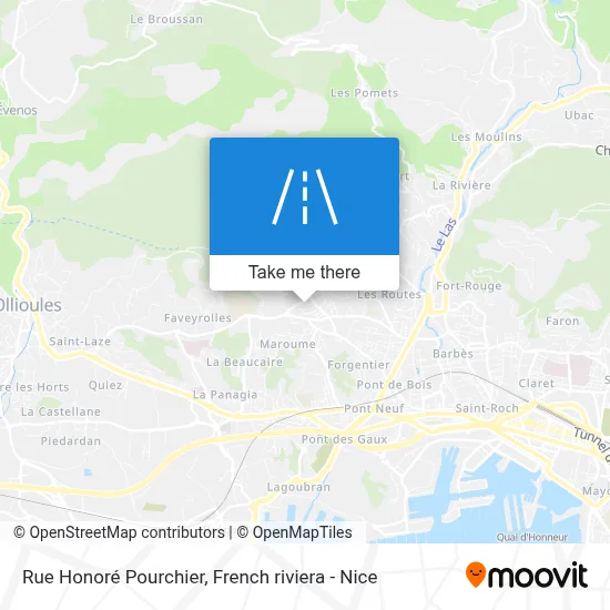 Rue Honoré Pourchier map