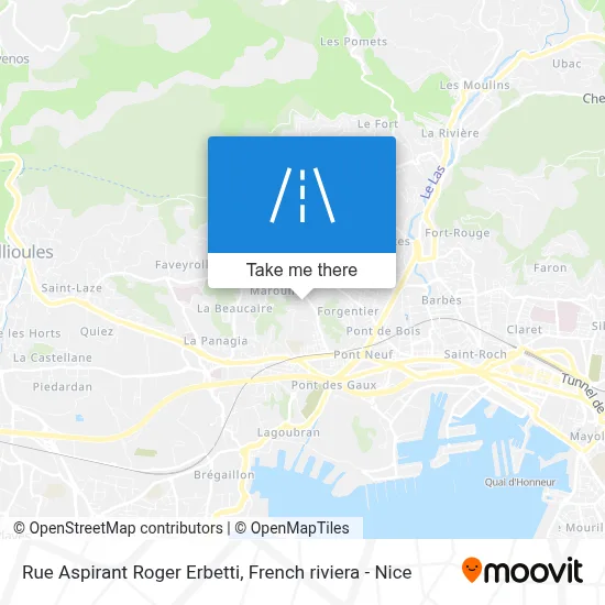 Rue Aspirant Roger Erbetti map