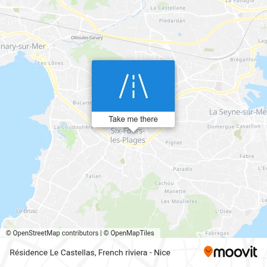Résidence Le Castellas map