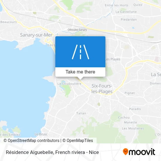 Résidence Aiguebelle map