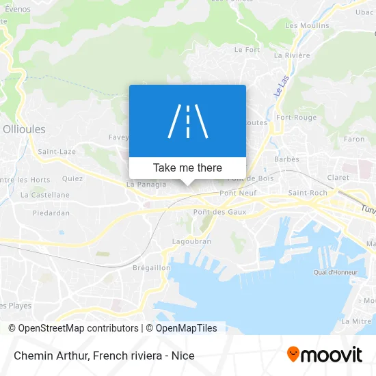 Chemin Arthur map