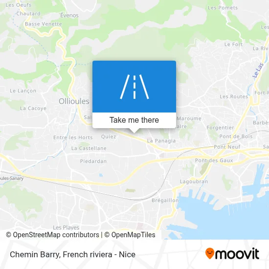 Chemin Barry map
