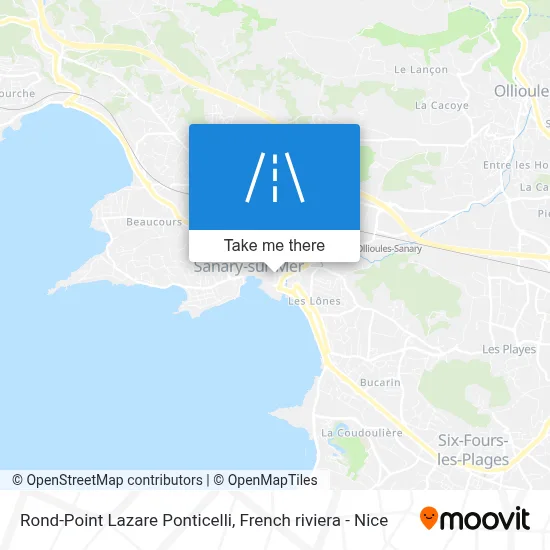 Mapa Rond-Point Lazare Ponticelli