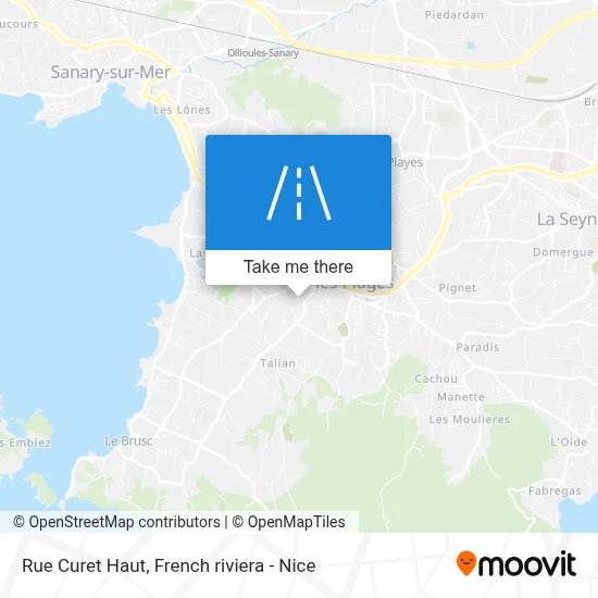 Rue Curet Haut map
