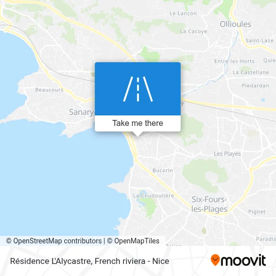 Résidence L'Alycastre map