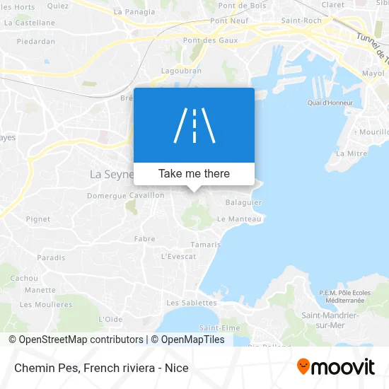 Chemin Pes map