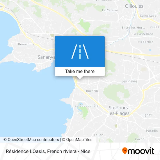 Résidence L'Oasis map