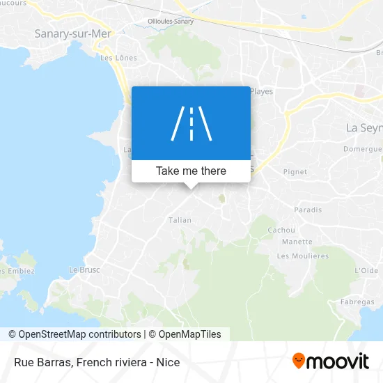 Rue Barras map