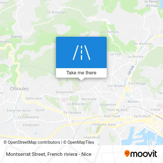 Rue De Montserrat map