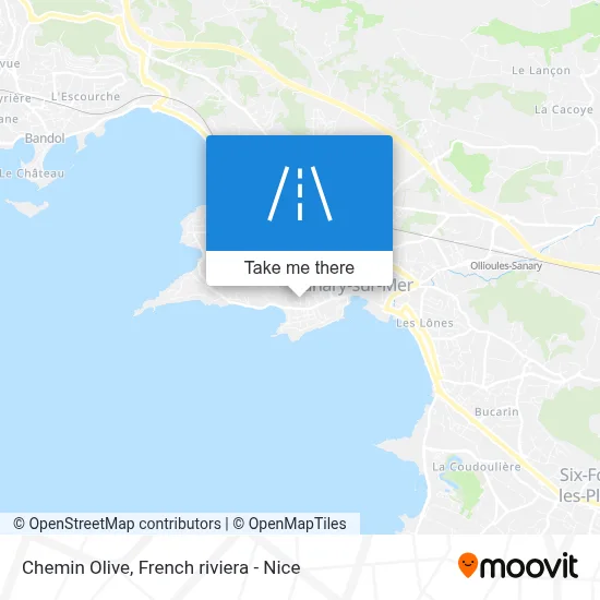 Chemin Olive map