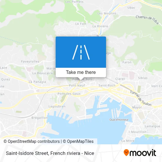 Mapa Rue Saint-Isidore