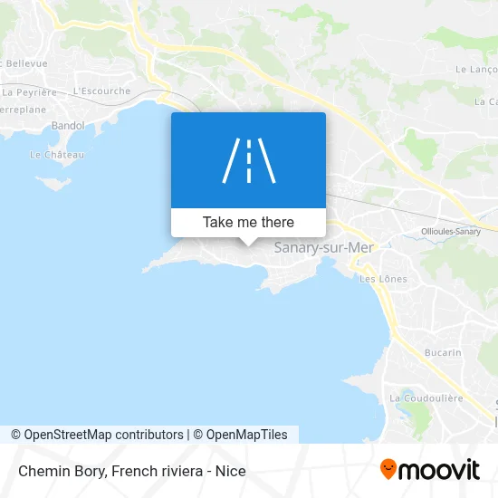 Chemin Bory map