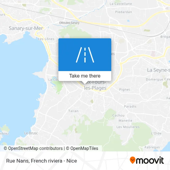 Mapa Rue Nans