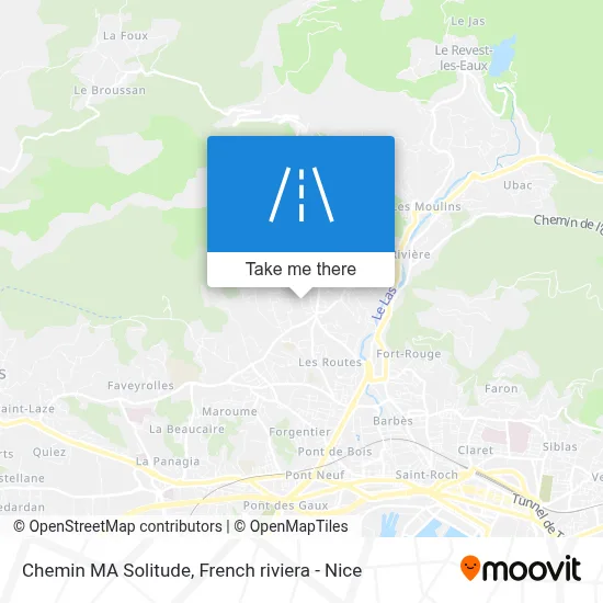 Chemin MA Solitude map