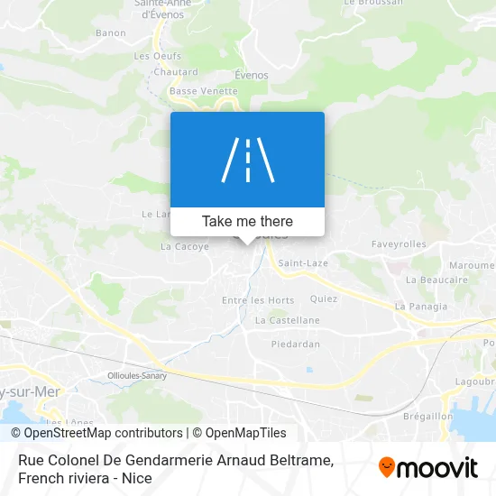 Rue Colonel De Gendarmerie Arnaud Beltrame map