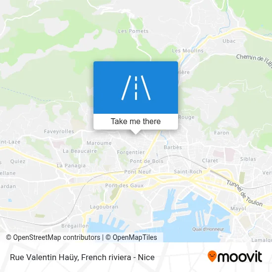 Mapa Rue Valentin Haüy