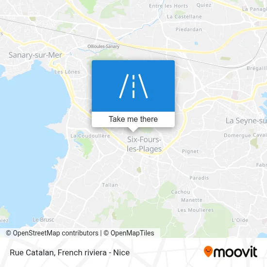 Rue Catalan map
