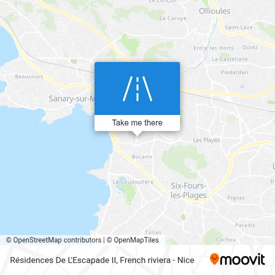 Résidences De L'Escapade II map