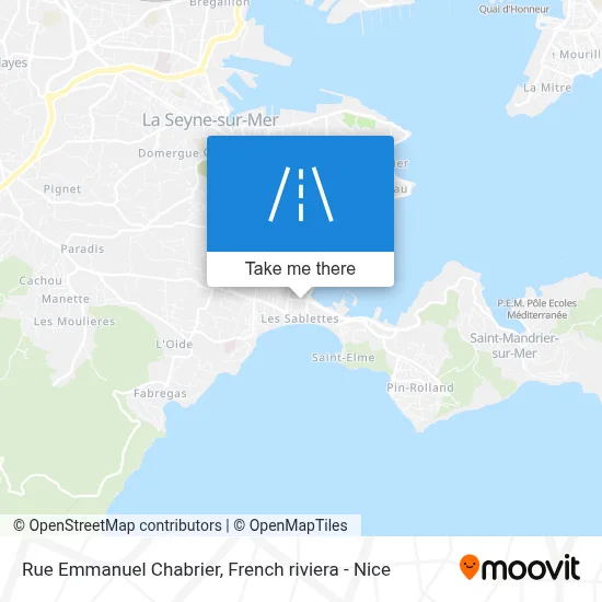 Mapa Rue Emmanuel Chabrier