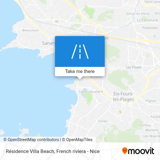 Résidence Villa Beach map