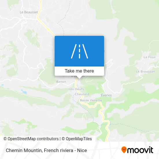 Chemin Mountin map