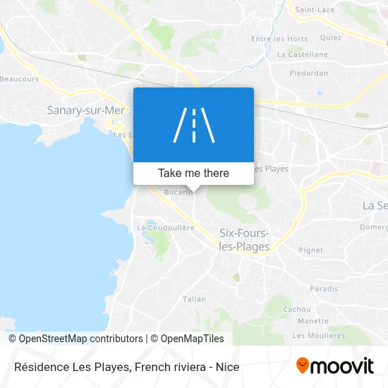 Résidence Les Playes map