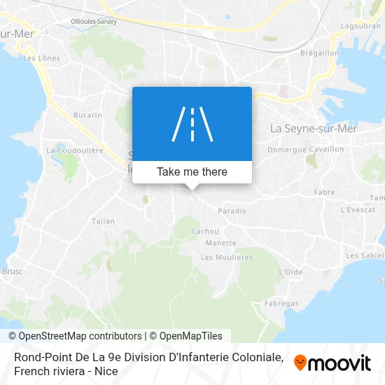 Rond-Point De La 9e Division D'Infanterie Coloniale map