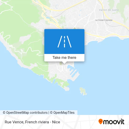 Rue Vence map
