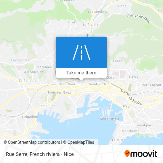 Rue Serre map