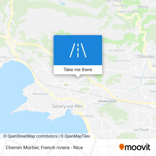 Chemin Mortier map