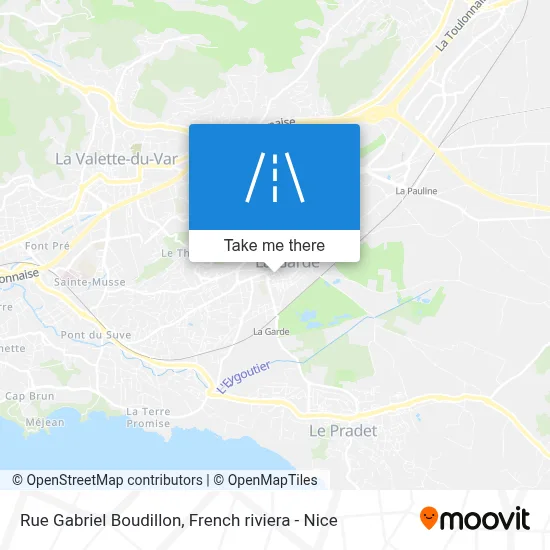 Rue Gabriel Boudillon map