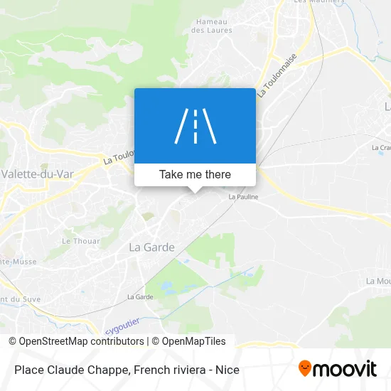 Place Claude Chappe map
