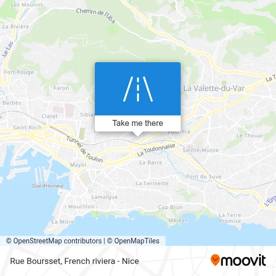 Mapa Rue Boursset