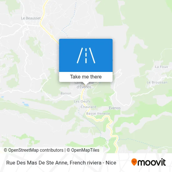 Rue Des Mas De Ste Anne map