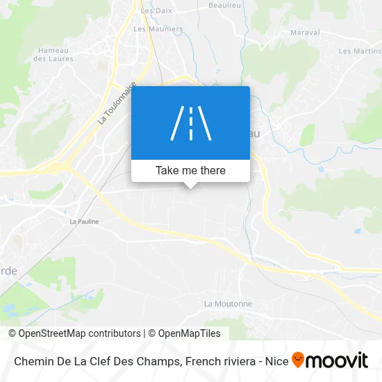 Chemin De La Clef Des Champs map