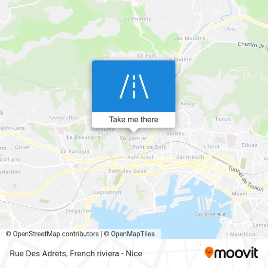 Mapa Rue Des Adrets