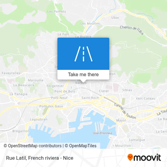 Rue Latil map