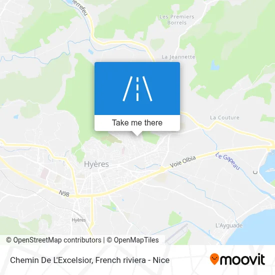 Chemin De L'Excelsior map