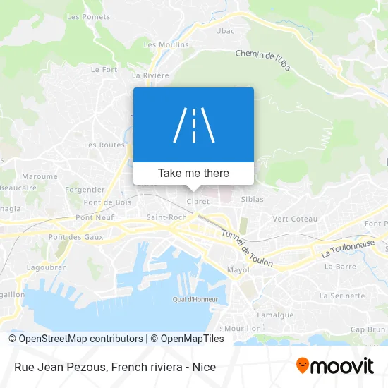 Rue Jean Pezous map
