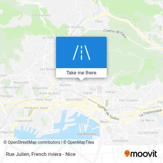 Rue Julien map