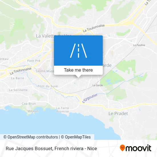 Rue Jacques Bossuet map