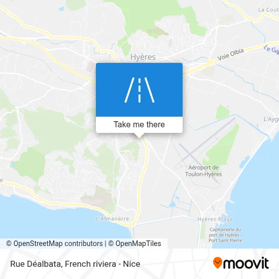 Rue Déalbata map