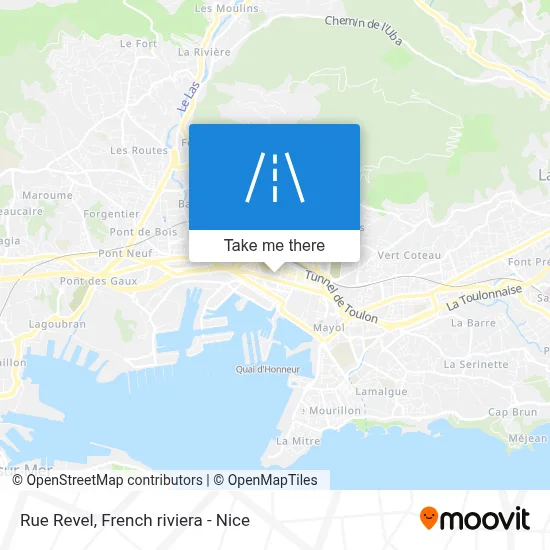 Rue Revel map