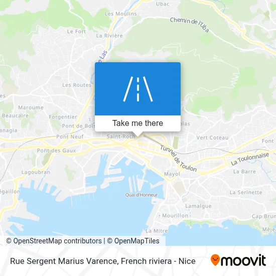 Rue Sergent Marius Varence map