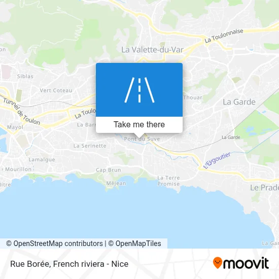 Rue Borée map