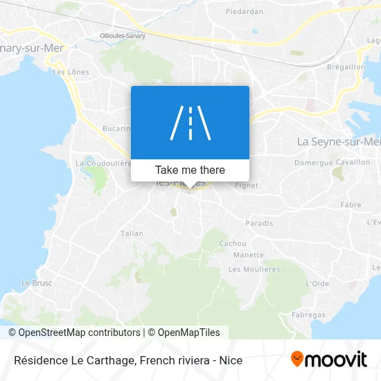 Résidence Le Carthage map