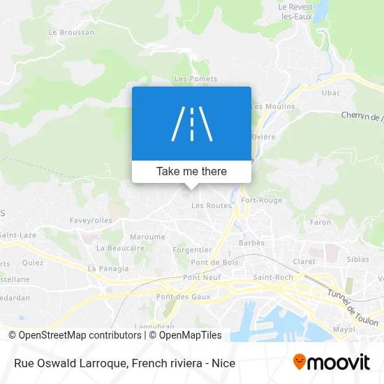 Rue Oswald Larroque map