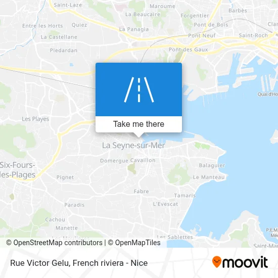 Mapa Rue Victor Gelu