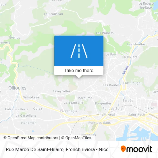 Rue Marco De Saint-Hilaire map